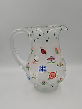 Vintage Handpainted Pitcher